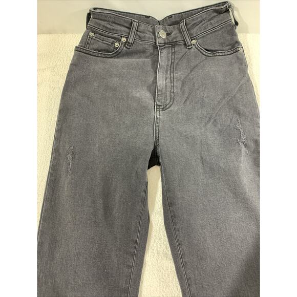 Ser.O.Ya Maya High Rise Skinny Jeans Black Size 25 Raw Hem Stretchy - Picture 2 of 7